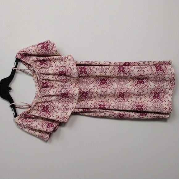 NWT Massini by Stacy London off the shoulder printed flnce dress size sm… - Picture 1 of 8